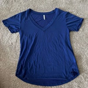 Blue Short Sleeve Top